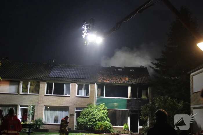 Uitslaande brand in woning