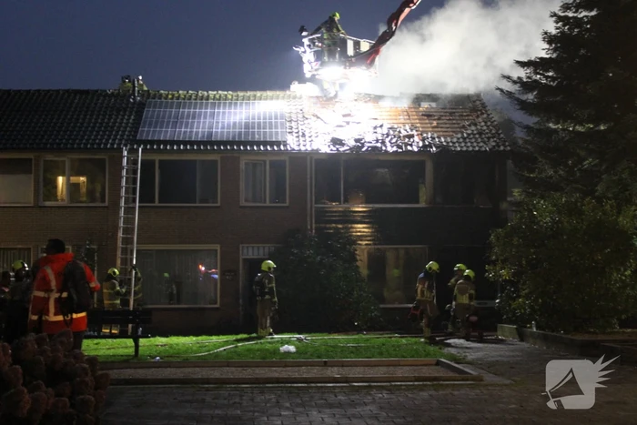 Uitslaande brand in woning