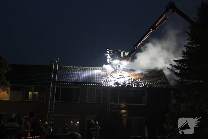 Uitslaande brand in woning