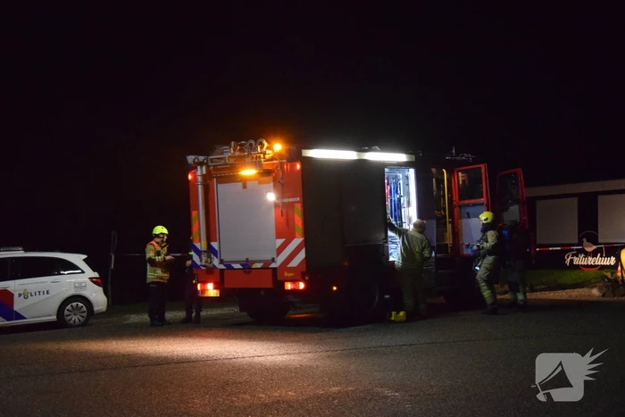 Handhavers onwel door flinke gaslekkage