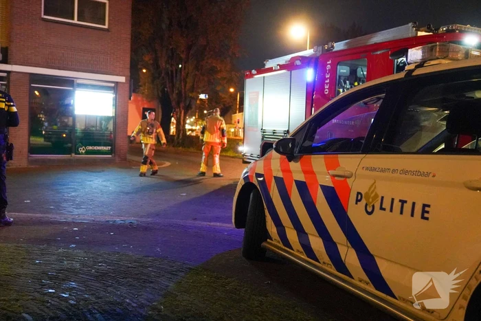 Rookontwikkeling door brand bij ondergrondse container