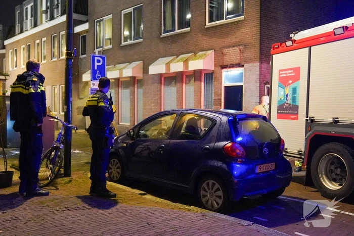 Rookontwikkeling door brand bij ondergrondse container