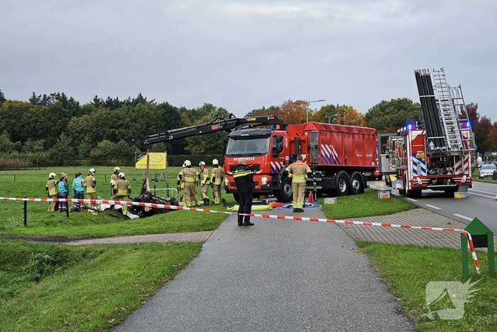 Persoon bekneld bij ernstig eenzijdig ongeval