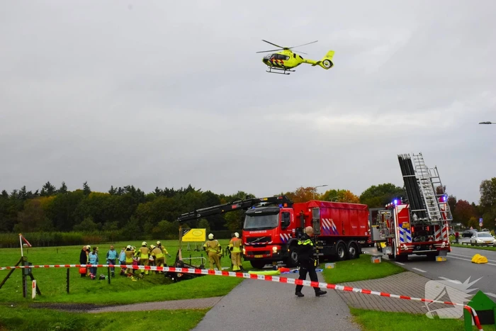 Persoon bekneld bij ernstig eenzijdig ongeval