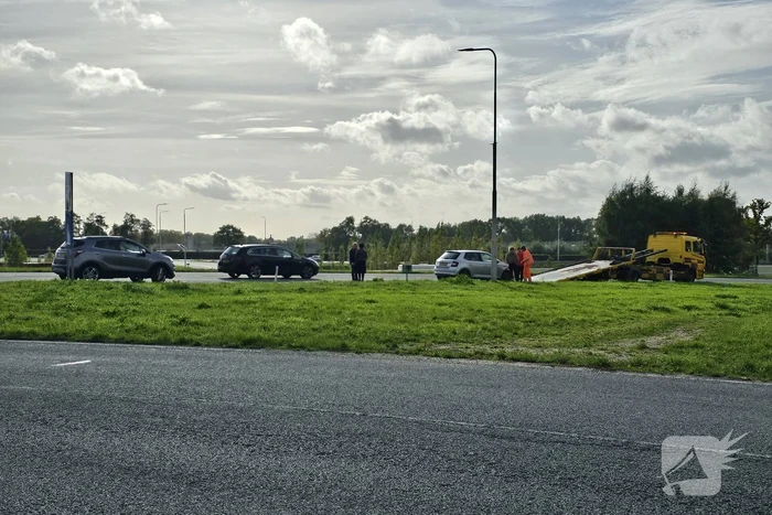 Twee voertuigen botsten op oprit snelweg