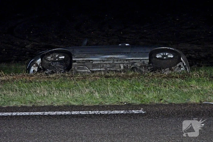 Bestuurder aangehouden na eenzijdig ongeval