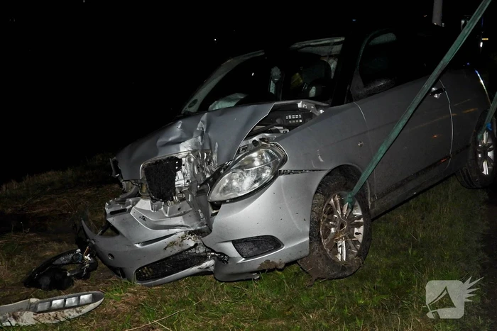 Bestuurder aangehouden na eenzijdig ongeval