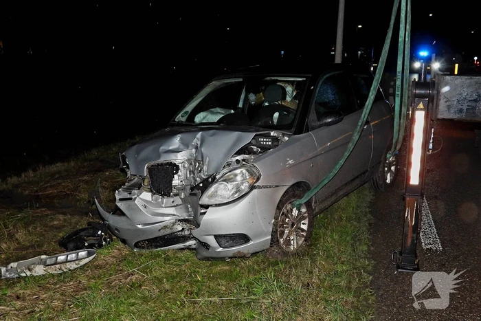 Bestuurder aangehouden na eenzijdig ongeval