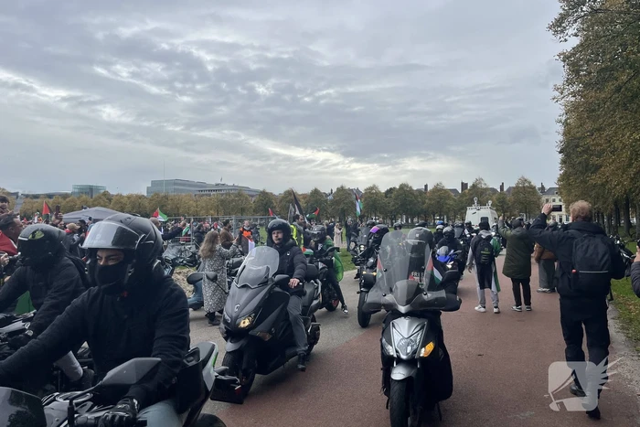 Grote opkomst pro-palestina demonstratie op het Malieveld