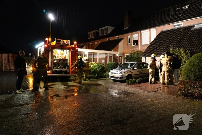 Veel schade door brand op zolder