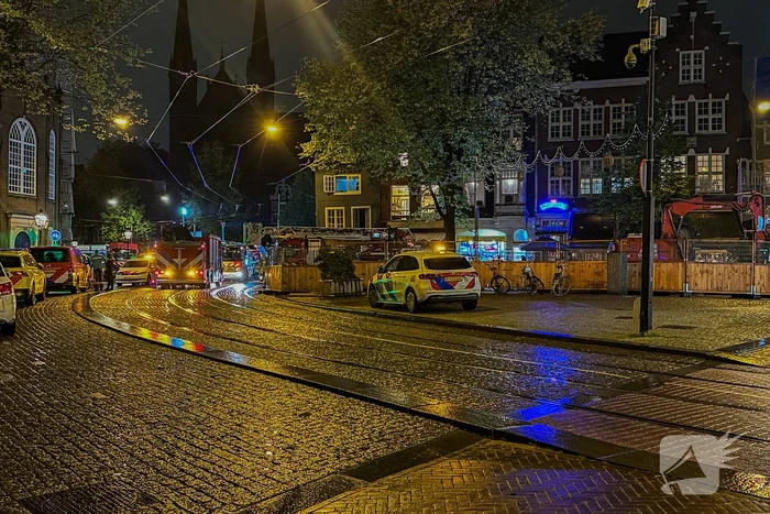 Veel rookontwikkeling bij grote brand in café