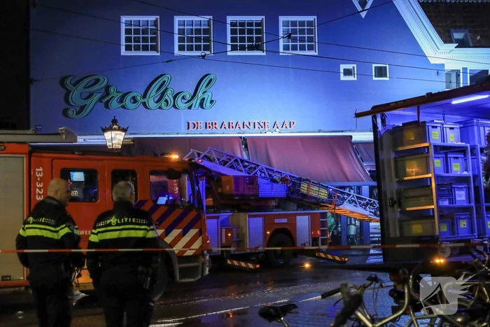 Veel rookontwikkeling bij grote brand in café