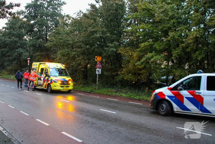 Automobilist raakt van de weg en belandt in bosschage