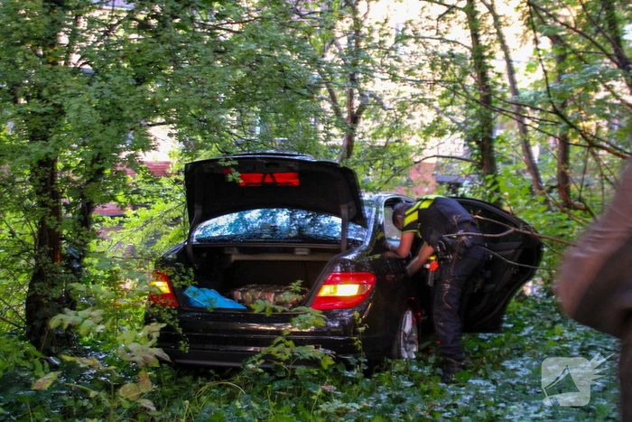 Automobilist raakt van de weg en belandt in bosschage