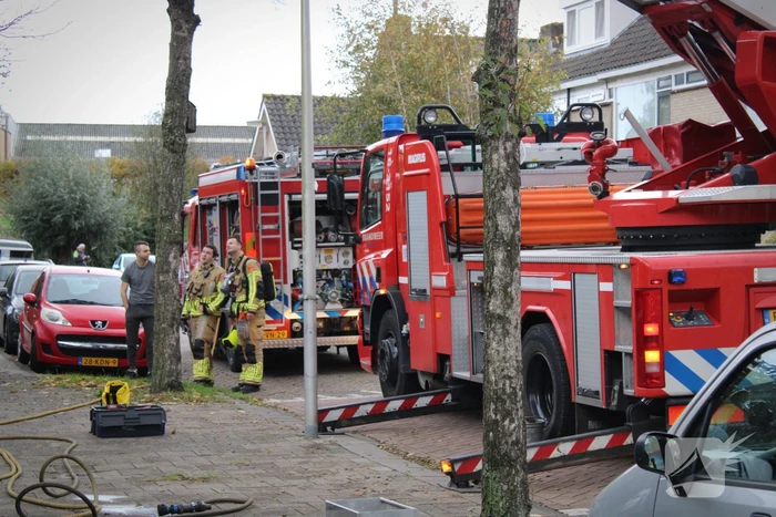 Hevige rookontwikkeling bij schoorsteenbrand