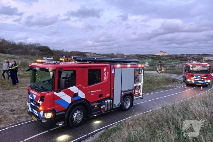 Brandweer controleert bunker op brand