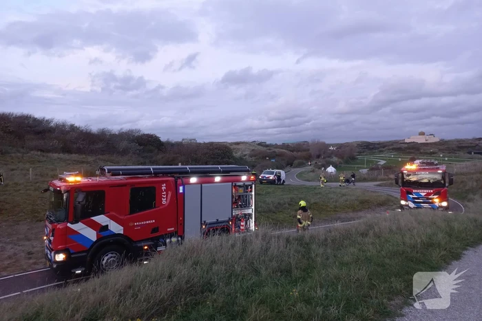 Brandweer controleert bunker op brand