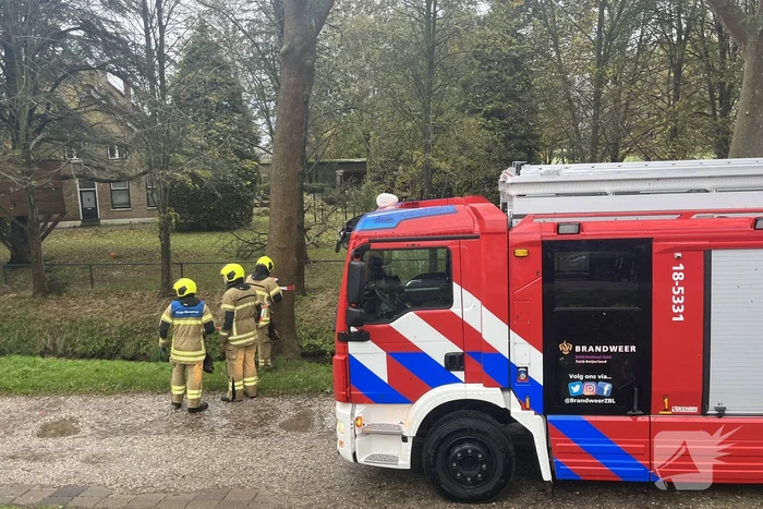 Gasleiding geraakt door omgevallen boom
