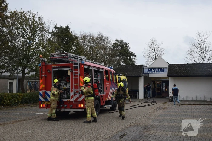Winkelpand ontruimt vanwege rookontwikkeling