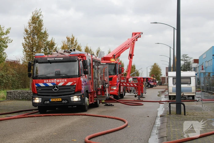 Grote brand in voormalige kringloopwinkel