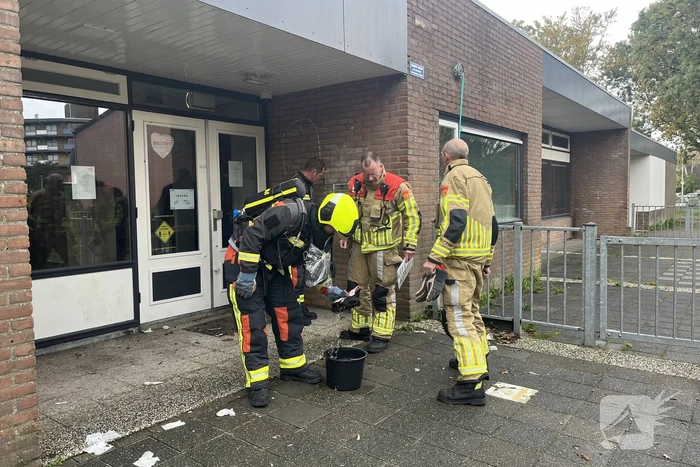 Kranten in brievenbus in brand