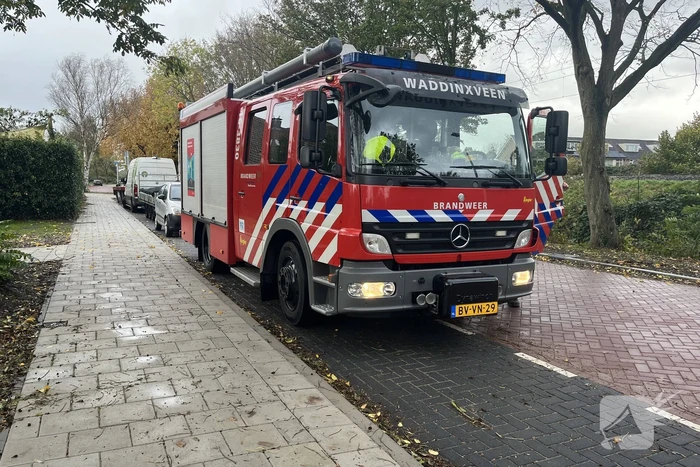 Kranten in brievenbus in brand
