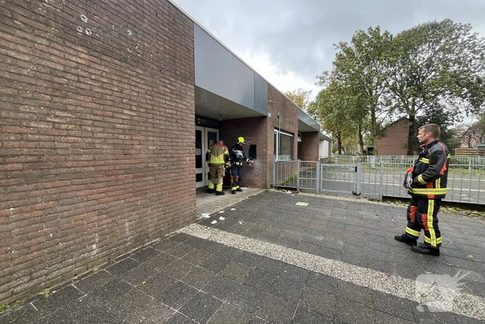 Kranten in brievenbus in brand