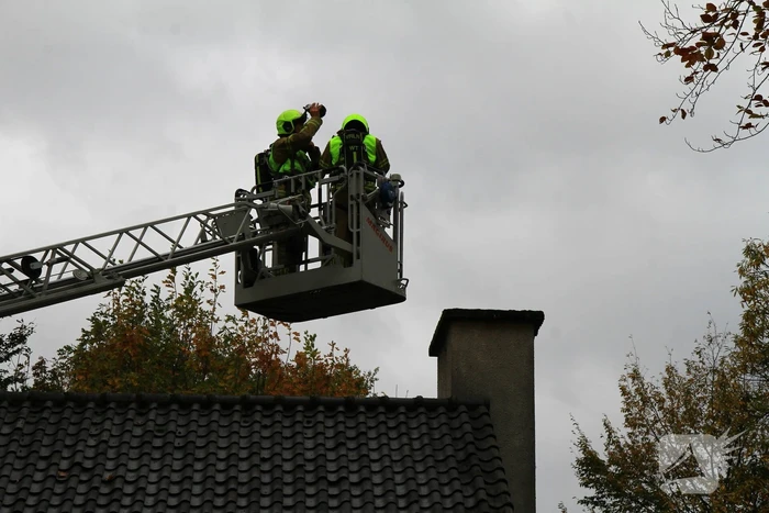Rookontwikkeling bij brand in schoorsteen