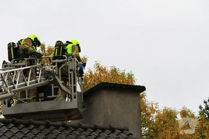 Rookontwikkeling bij brand in schoorsteen