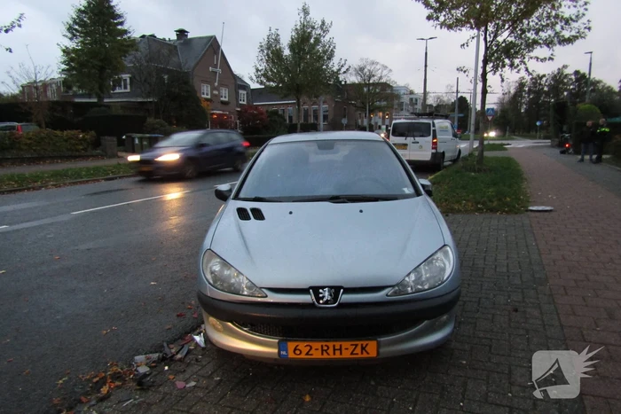 Bestelbus klapt op geparkeerde auto nadat hond op schoot springt