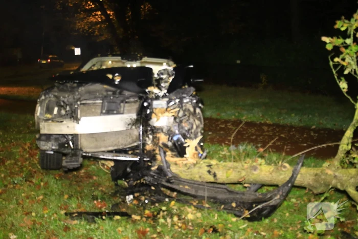 Gewonde nadat auto op boom botst