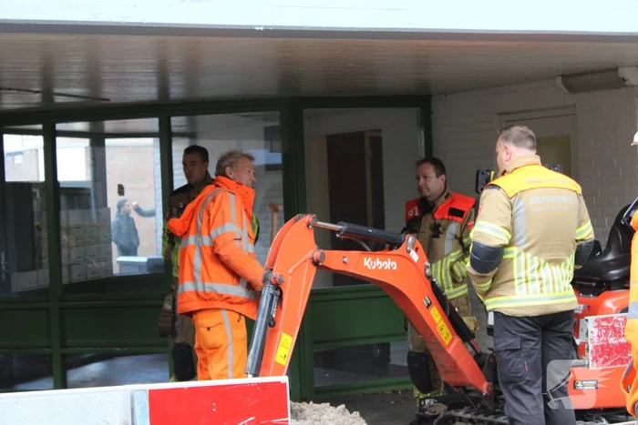 Gaslekkage door werkzaamheden