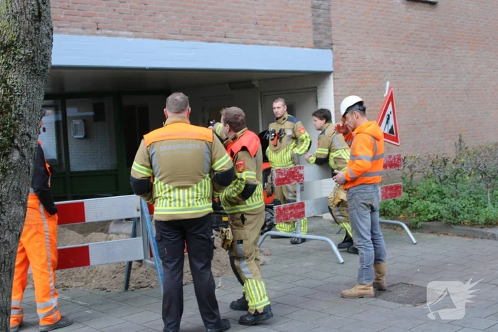 Gaslekkage door werkzaamheden