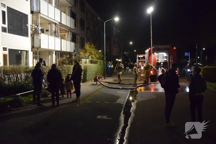 Brand in appartement snel geblust