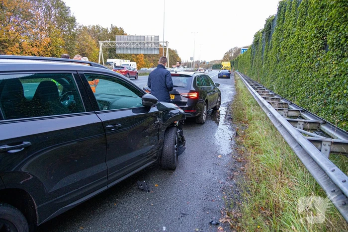Zes voertuigen betrokken bij kettingbotsing