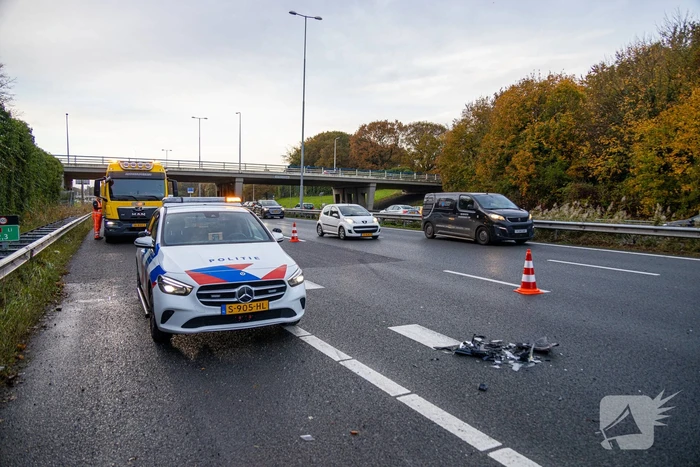 Zes voertuigen betrokken bij kettingbotsing
