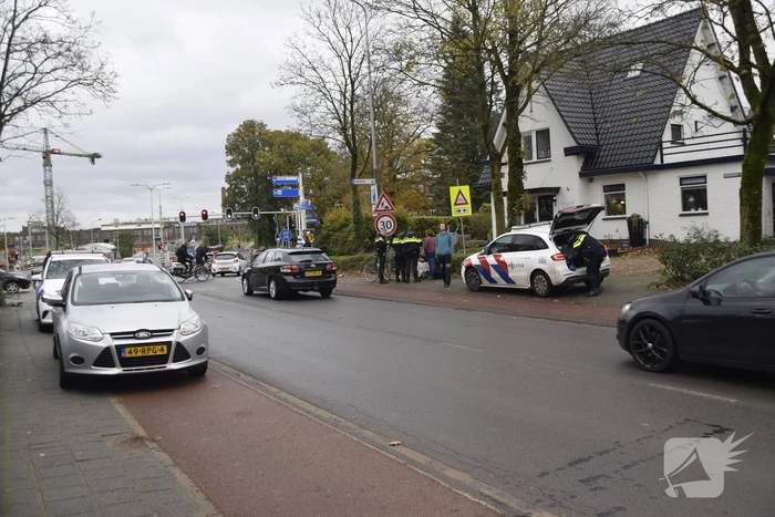 Fietser gewond bij botsing met auto