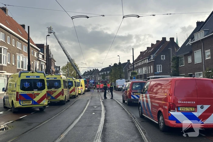 Grote uitslaande brand in appartementencomplex