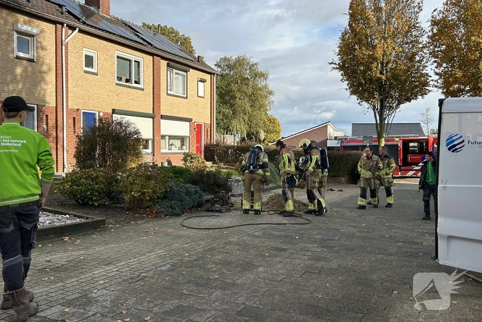 Gasleiding geraakt bij graafwerkzaamheden voor glasvezel