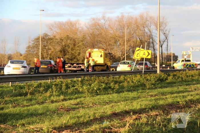 Forse vertraging op snelweg door aanrijding