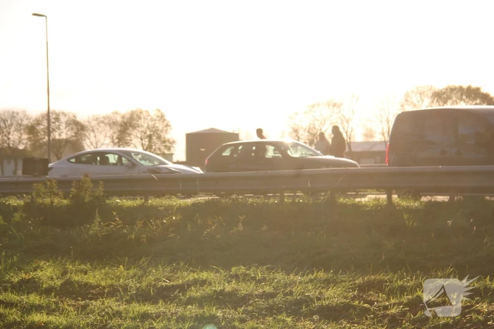 Forse vertraging op snelweg door aanrijding