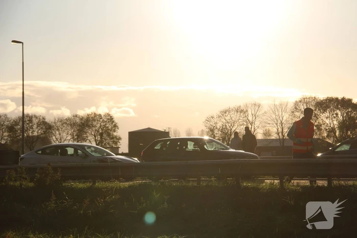 Forse vertraging op snelweg door aanrijding