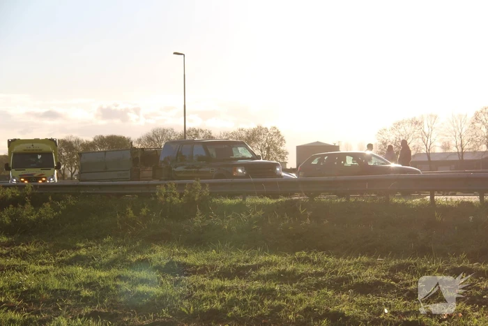 Forse vertraging op snelweg door aanrijding