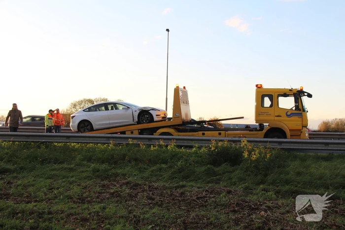Forse vertraging op snelweg door aanrijding