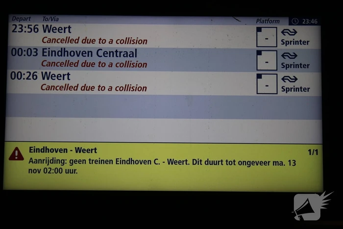 Persoon overleden na ongeval met trein