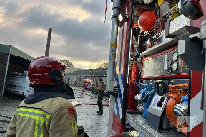 Rookontwikkeling bij brand in oude textielfabriek