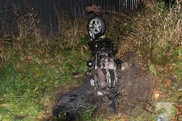 Scooter gaat in vlammen op