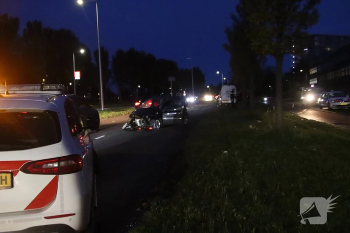 Veel schade bij frontale aanrijding