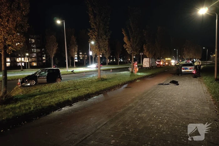 Veel schade bij frontale aanrijding
