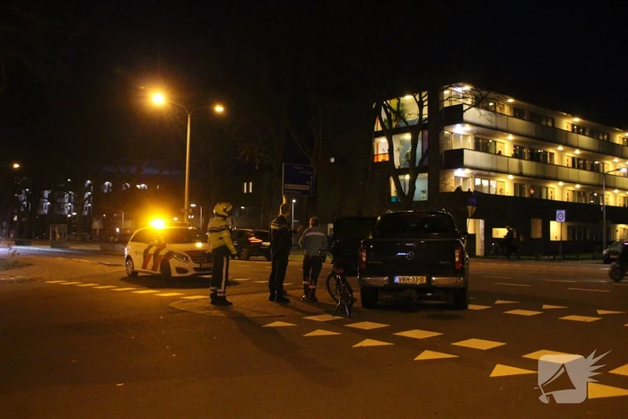 Fietser gewond bij botsing met pick-up